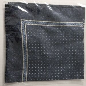Silk Blue and Gray Pocket Square